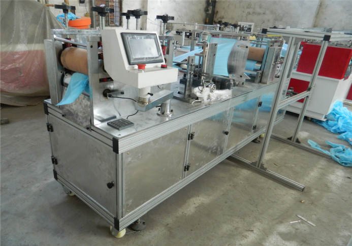 Non-woven Shoe Cover Machine with Three Ultrasonic Units)